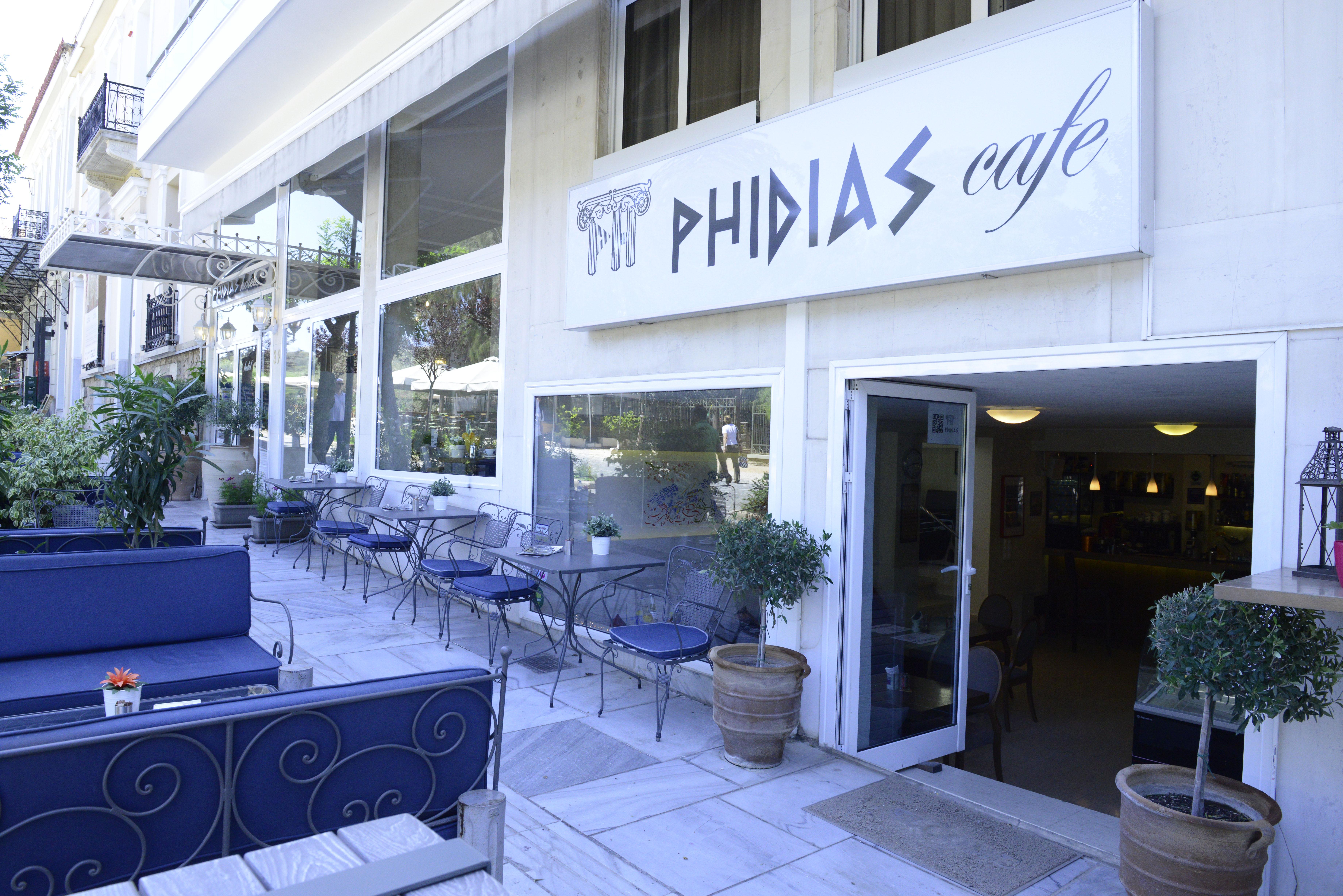 Phidias Hotel Atenas Exterior foto