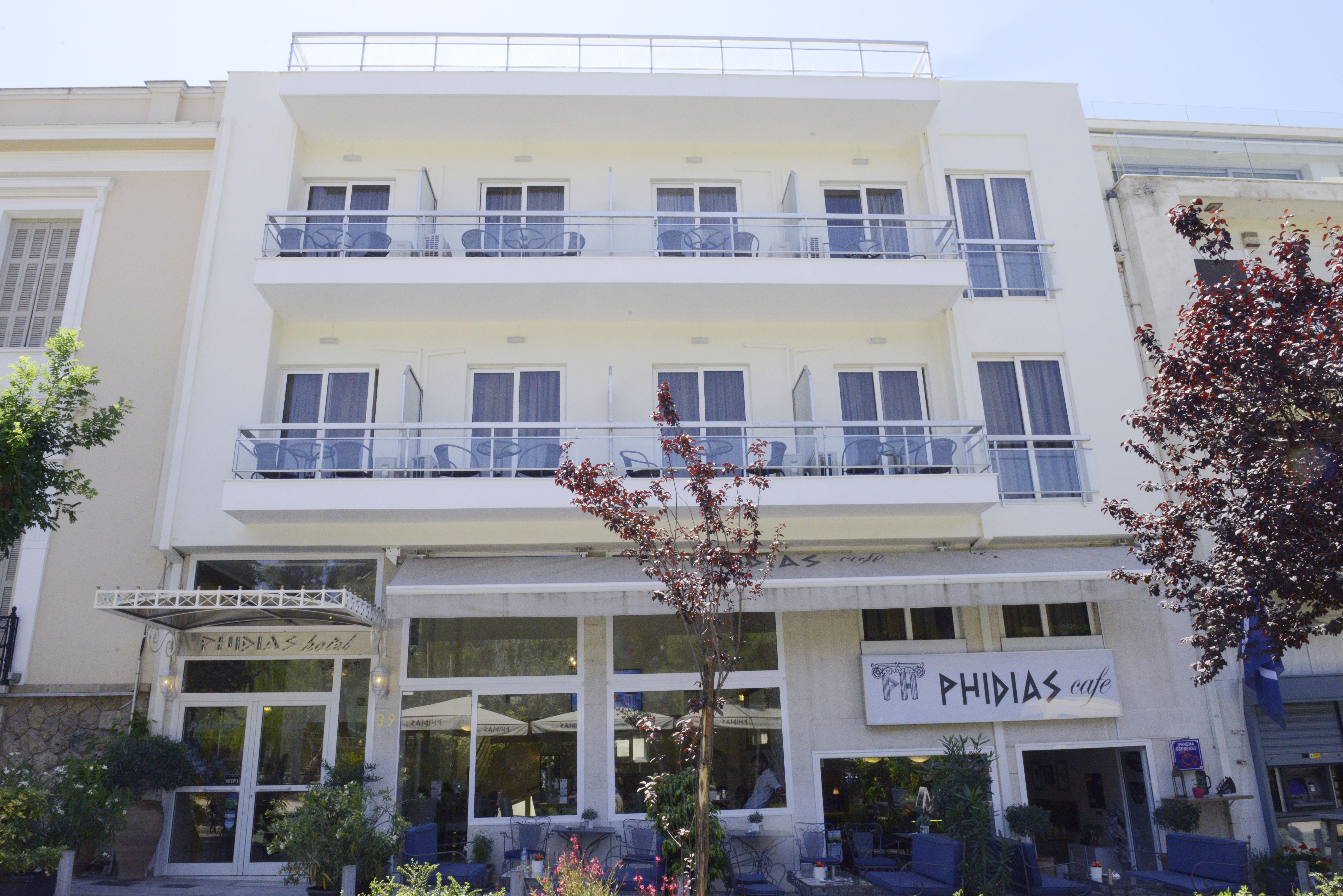 Phidias Hotel Atenas Exterior foto